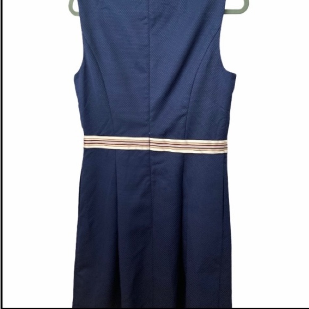 Ellen Tracy Royal Blue Sleeveless With Pockets Size 12 Office Casual Dress BNWT - Picture 2 of 8